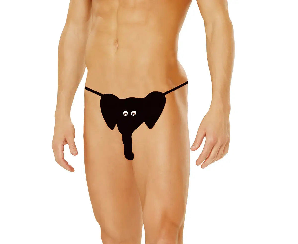 Elegant Moments Black Men's Mr Peanuts Pouch 3752 - Elegant Moments - Flyclothing LLC