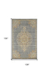 9' X 13' Slate Gray Wool Handmade Area Rug - Homeroots
