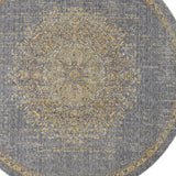 108 X 108 Slate Grey Wool Rug - Homeroots