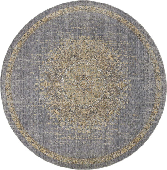108 X 108 Slate Grey Wool Rug - Homeroots - Flyclothing LLC