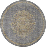 108 X 108 Slate Grey Wool Rug - Homeroots