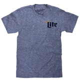 Miller Lite Milwaukee Wisconsin T-Shirt - Royal Snow Heather