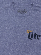 Miller Lite Milwaukee Wisconsin T-Shirt - Royal Snow Heather