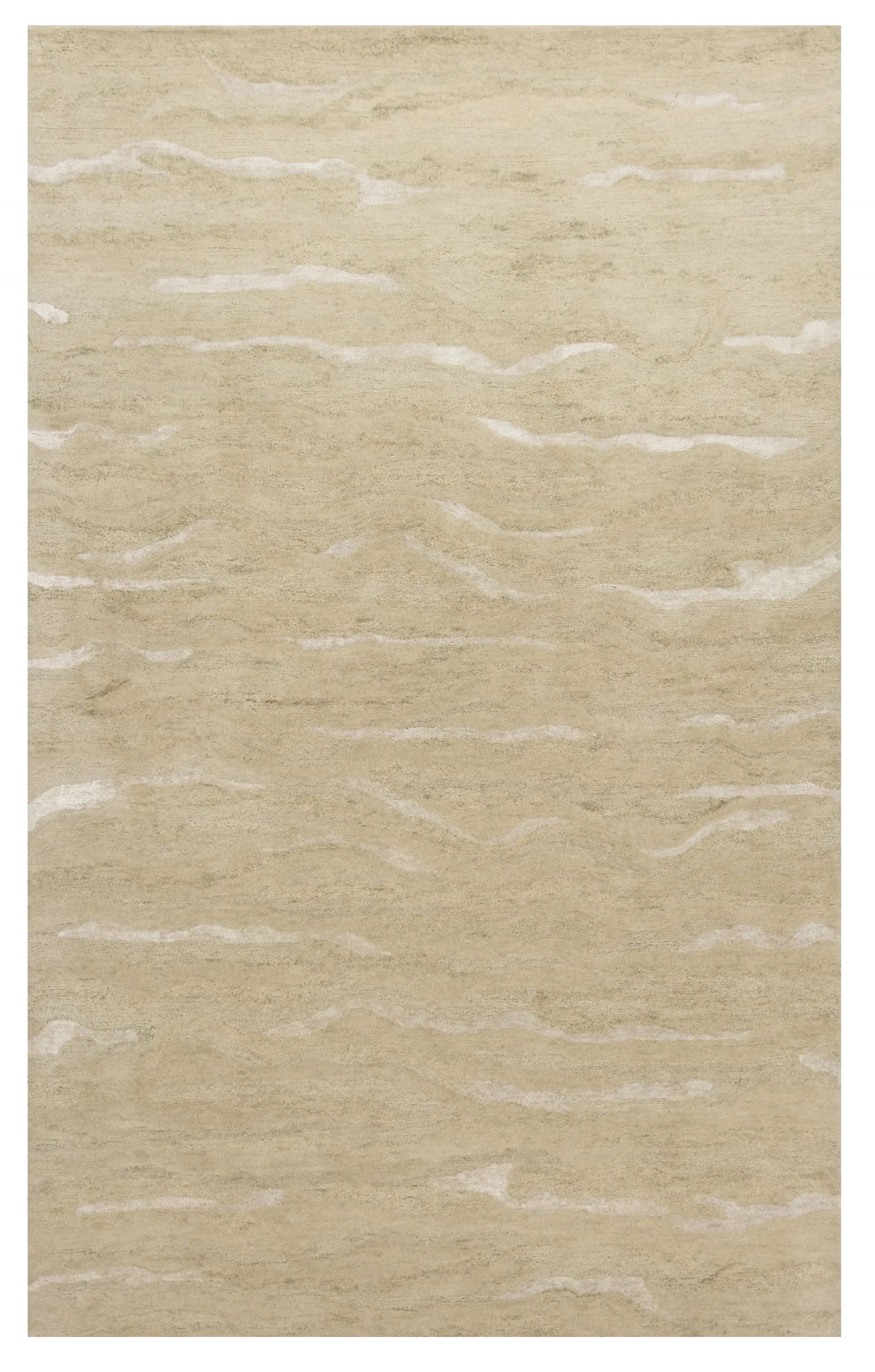 5' X 7' Beige Blue Hand Tufted Abstract Indoor Area Rug - Homeroots - Flyclothing LLC