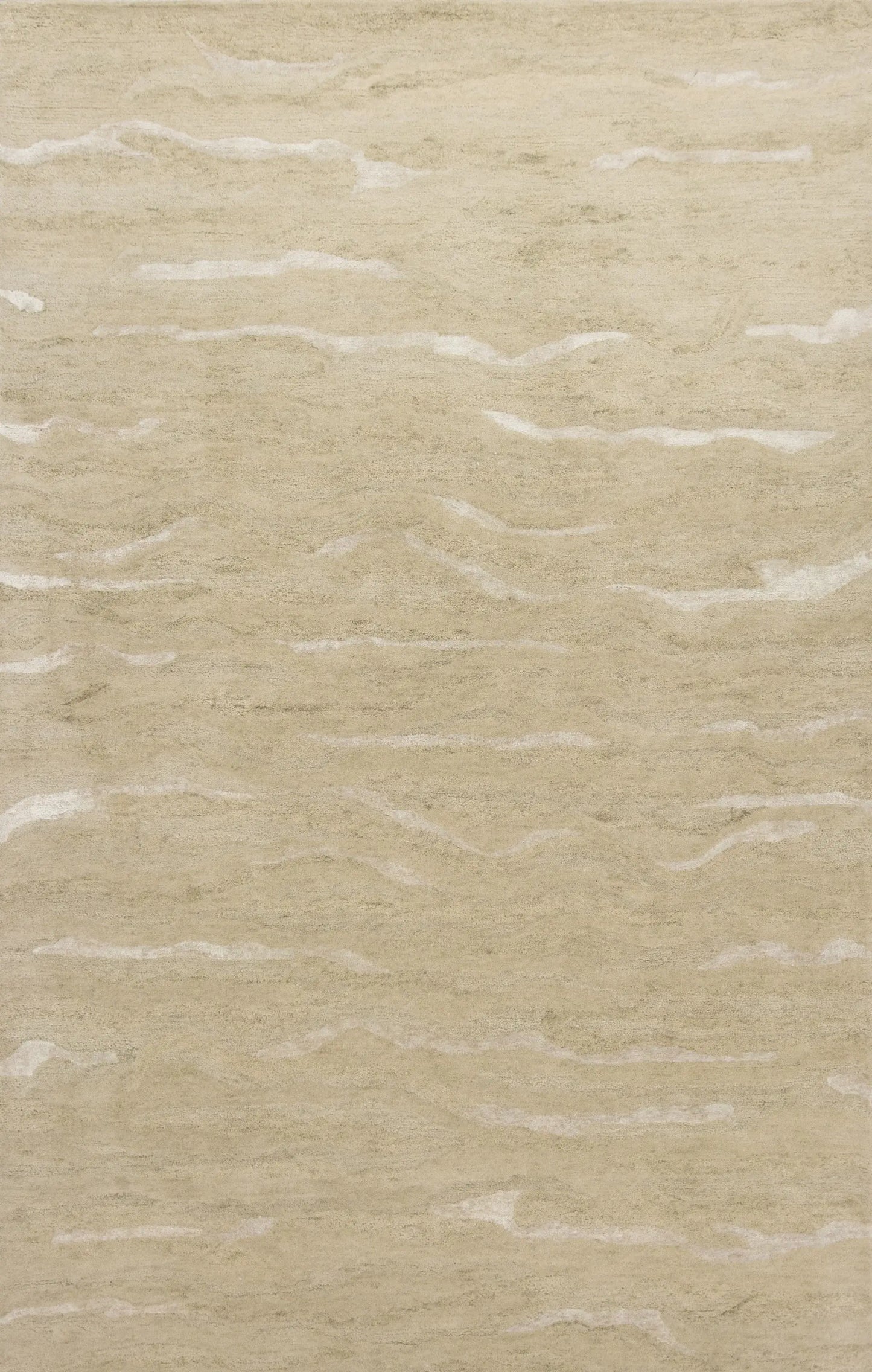5' X 7' Beige Blue Hand Tufted Abstract Indoor Area Rug - Homeroots - Flyclothing LLC