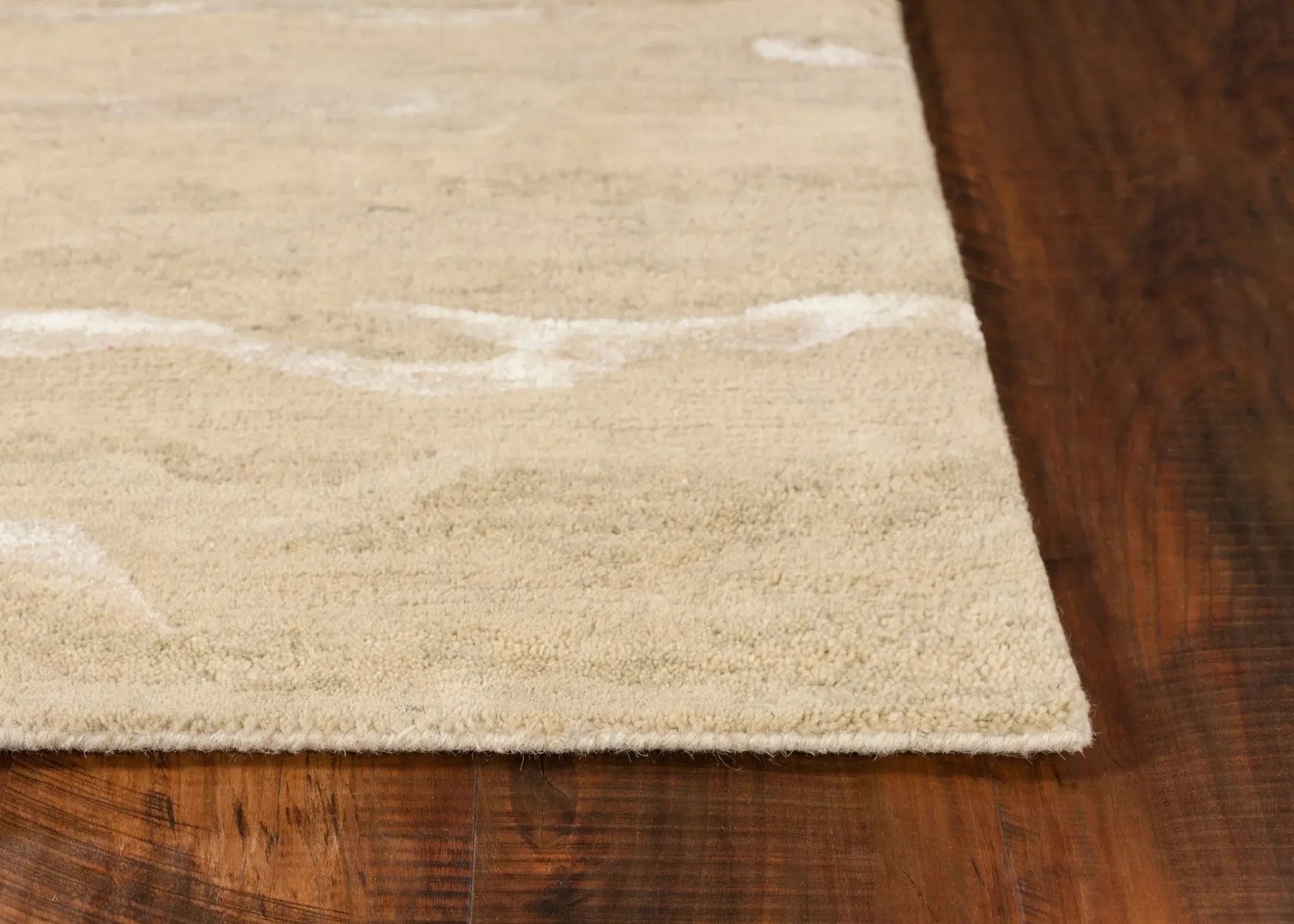 5' X 7' Beige Blue Hand Tufted Abstract Indoor Area Rug - Homeroots - Flyclothing LLC