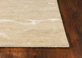 5' X 7' Beige Blue Hand Tufted Abstract Indoor Area Rug - Homeroots - Flyclothing LLC