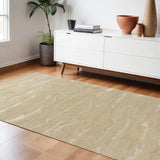 8' X 10' Beige Hand Tufted Abstract Indoor Area Rug - Homeroots - Flyclothing LLC