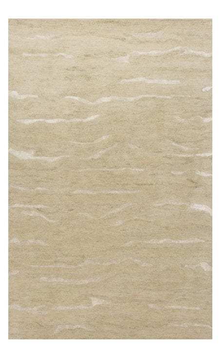 8' X 10' Beige Hand Tufted Abstract Indoor Area Rug - Homeroots - Flyclothing LLC