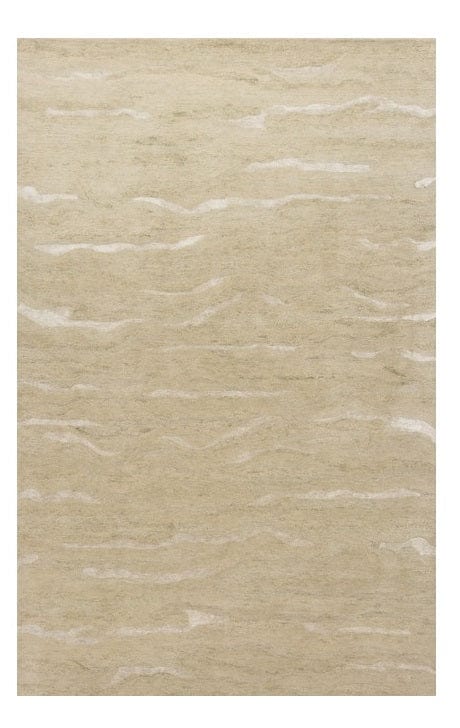 8' X 10' Beige Hand Tufted Abstract Indoor Area Rug