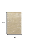 8' X 10' Beige Hand Tufted Abstract Indoor Area Rug - Homeroots