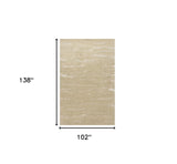 9' X 12' Beige Wool Hand Tufted Area Rug - Homeroots
