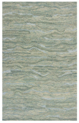 5' X 7' Seafoam Blue Hand Tufted Abstract Indoor Area Rug - Homeroots - Flyclothing LLC