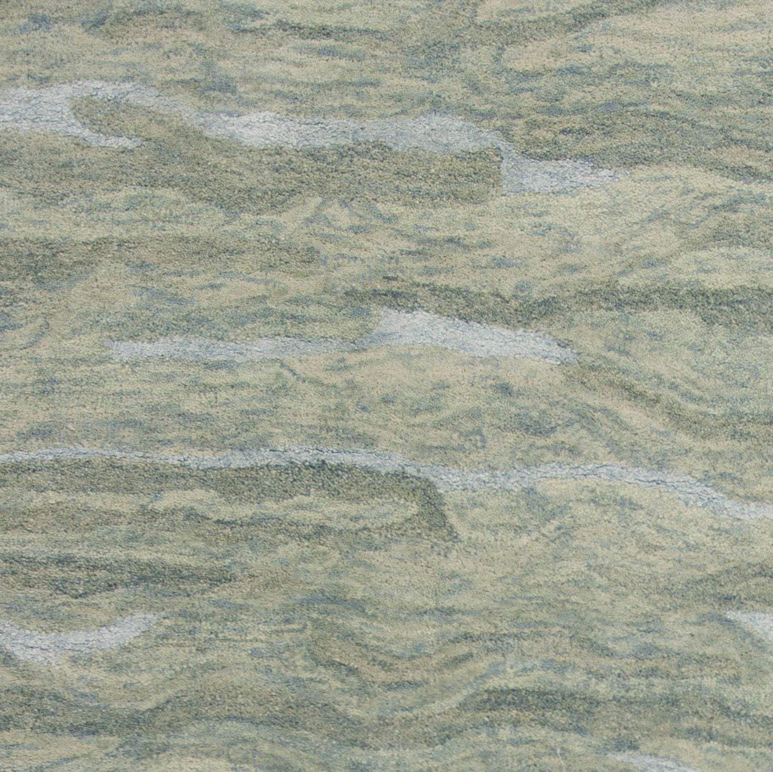 5' X 7' Seafoam Blue Hand Tufted Abstract Indoor Area Rug - Homeroots - Flyclothing LLC