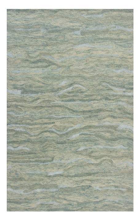 8' X 10' Seafoam Blue Hand Tufted Abstract Indoor Area Rug - Homeroots - Flyclothing LLC