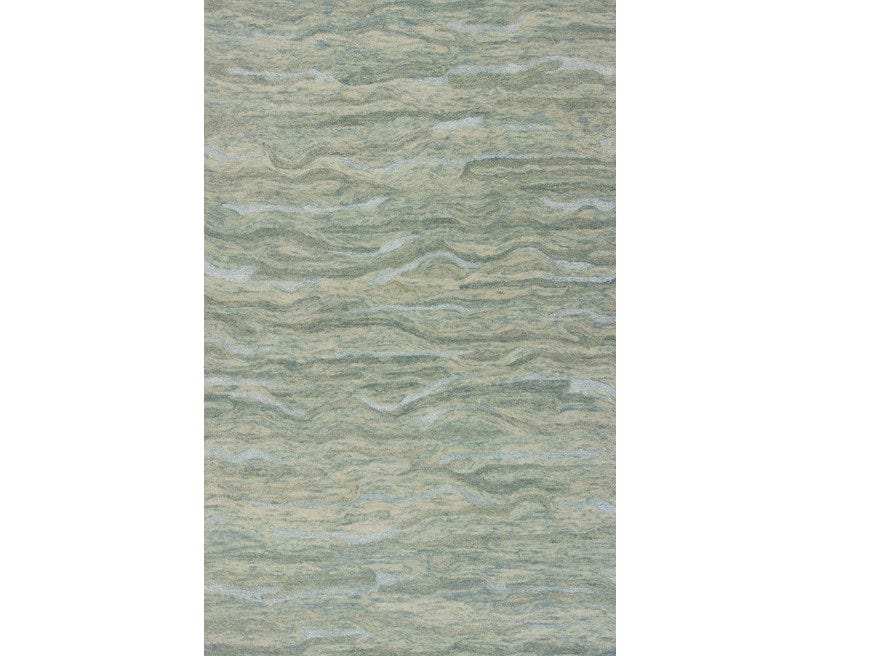 9' X 12' Blue and Beige Wool Hand Tufted Area Rug - Homeroots - Flyclothing LLC