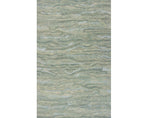 9' X 12' Blue and Beige Wool Hand Tufted Area Rug - Homeroots