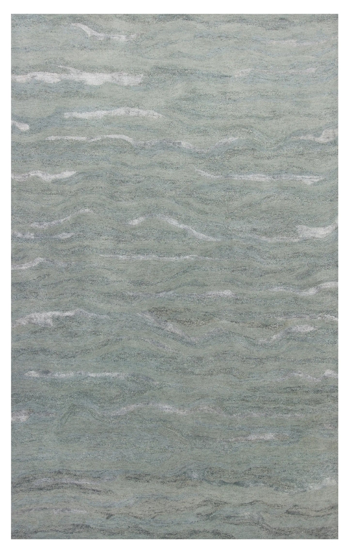 5' X 7' Slate Grey Hand Tufted Abstract Indoor Area Rug - Homeroots - Flyclothing LLC