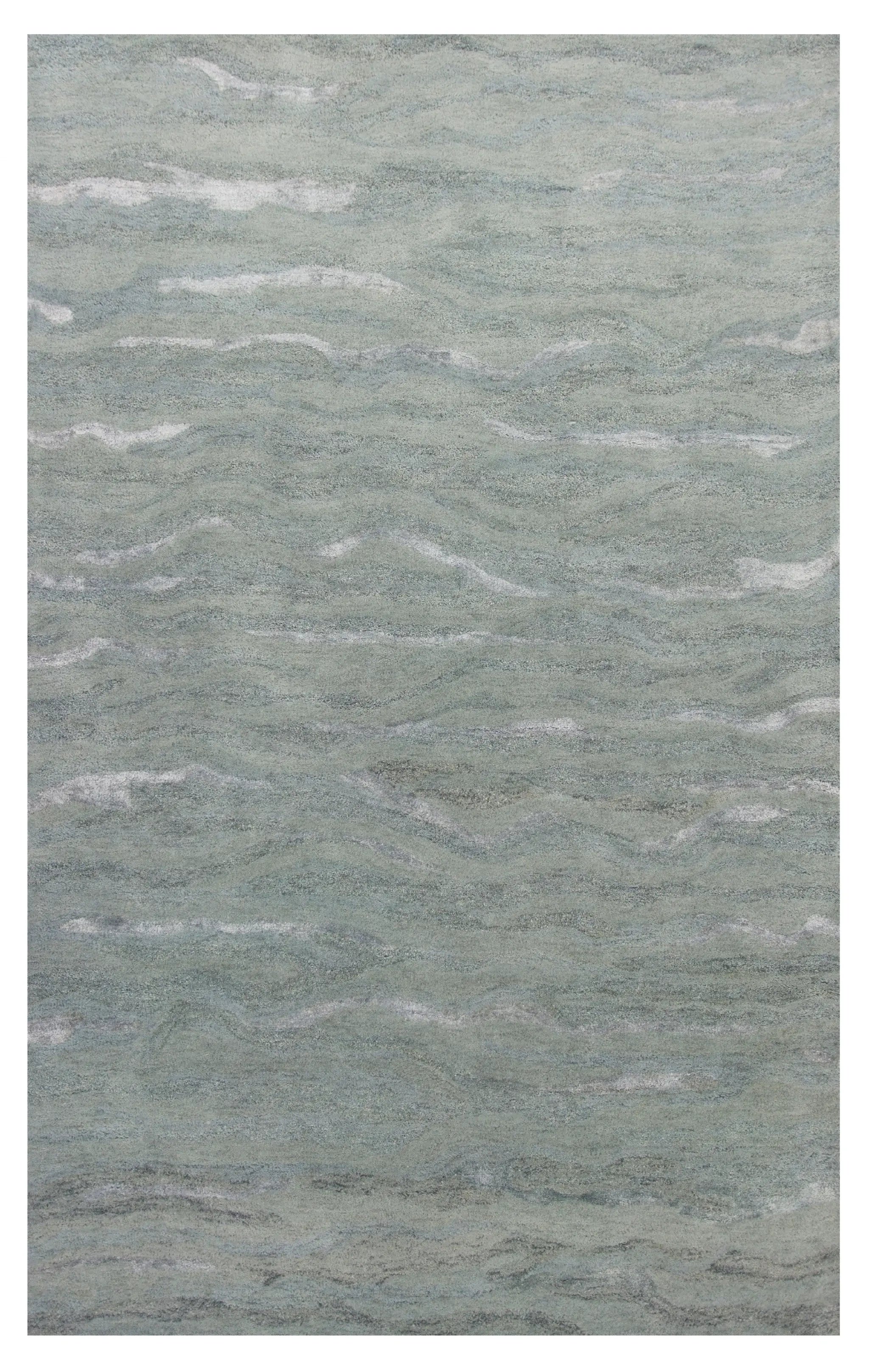 5' X 7' Slate Grey Hand Tufted Abstract Indoor Area Rug - Homeroots - Flyclothing LLC