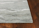 5' X 7' Slate Grey Hand Tufted Abstract Indoor Area Rug - Homeroots - Flyclothing LLC