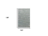 9' X 12' Slate Grey Hand Tufted Abstract Indoor Area Rug - Homeroots