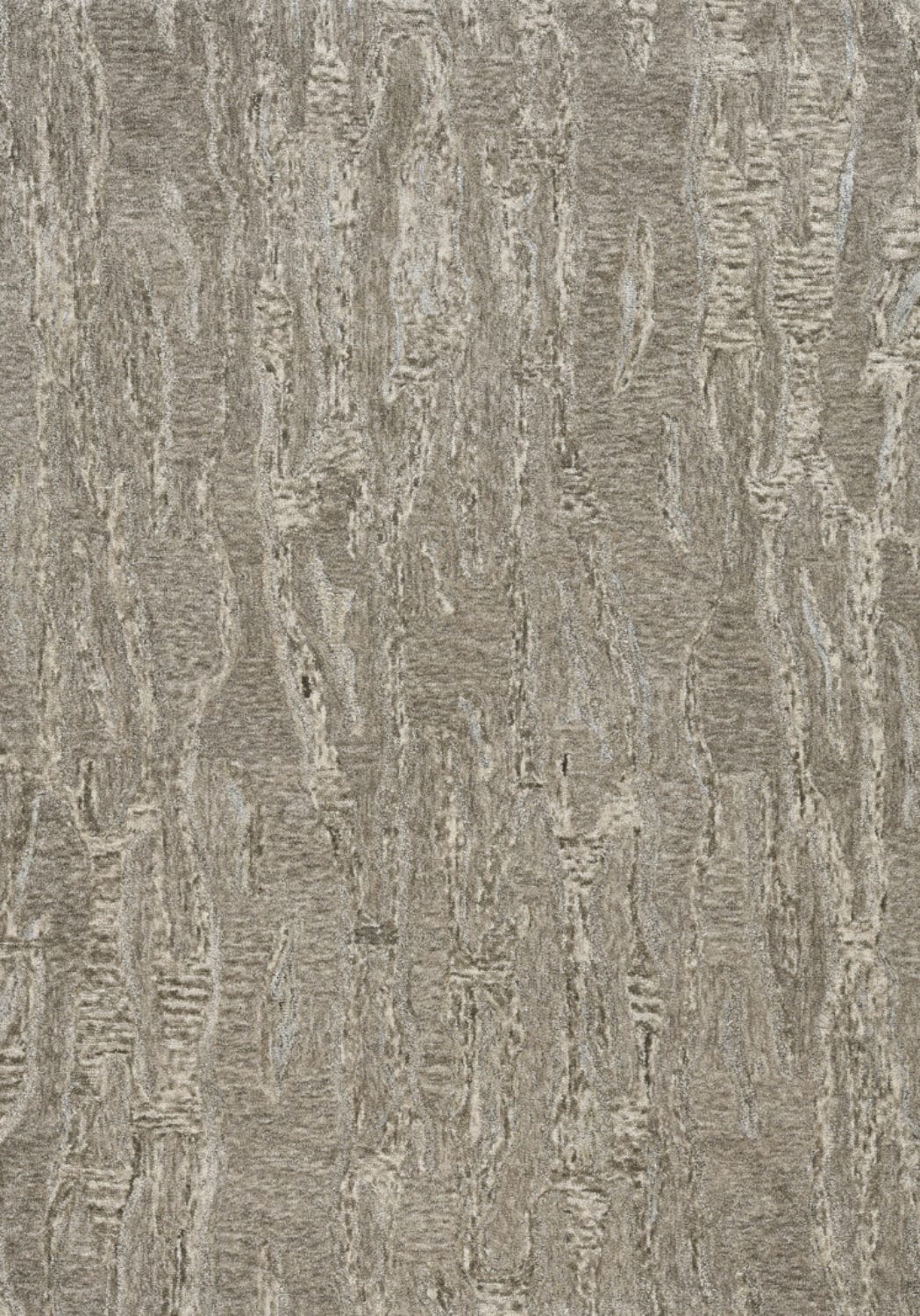 5' X 7' Sand Plain Wool Indoor Area Rug With Viscose Highlights - Homeroots