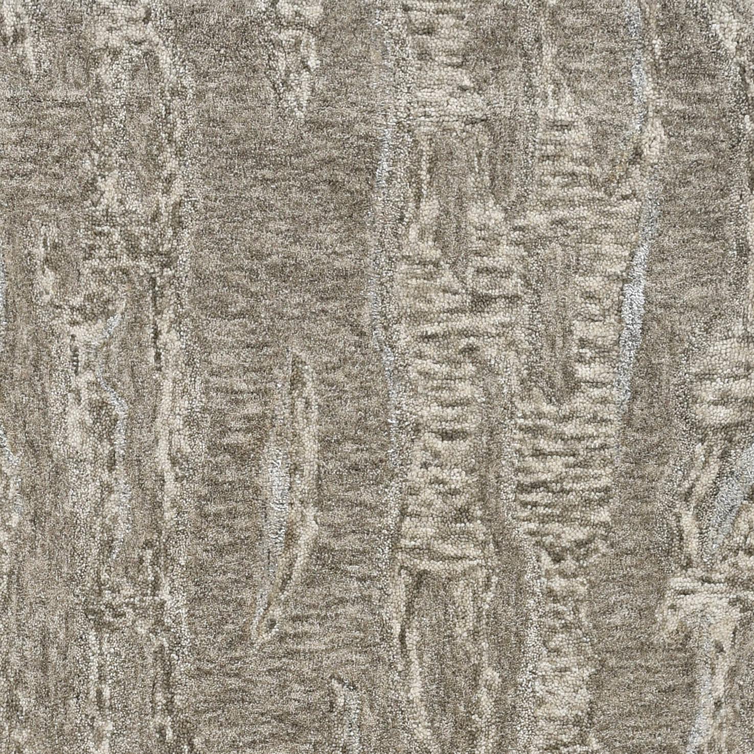 5' X 7' Sand Plain Wool Indoor Area Rug With Viscose Highlights - Homeroots