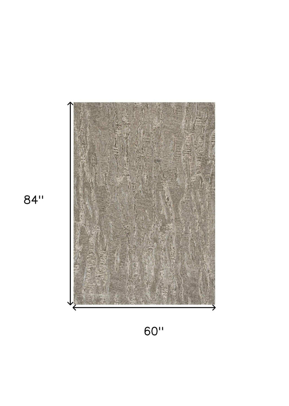 5' X 7' Sand Plain Wool Indoor Area Rug With Viscose Highlights - Homeroots - Flyclothing LLC