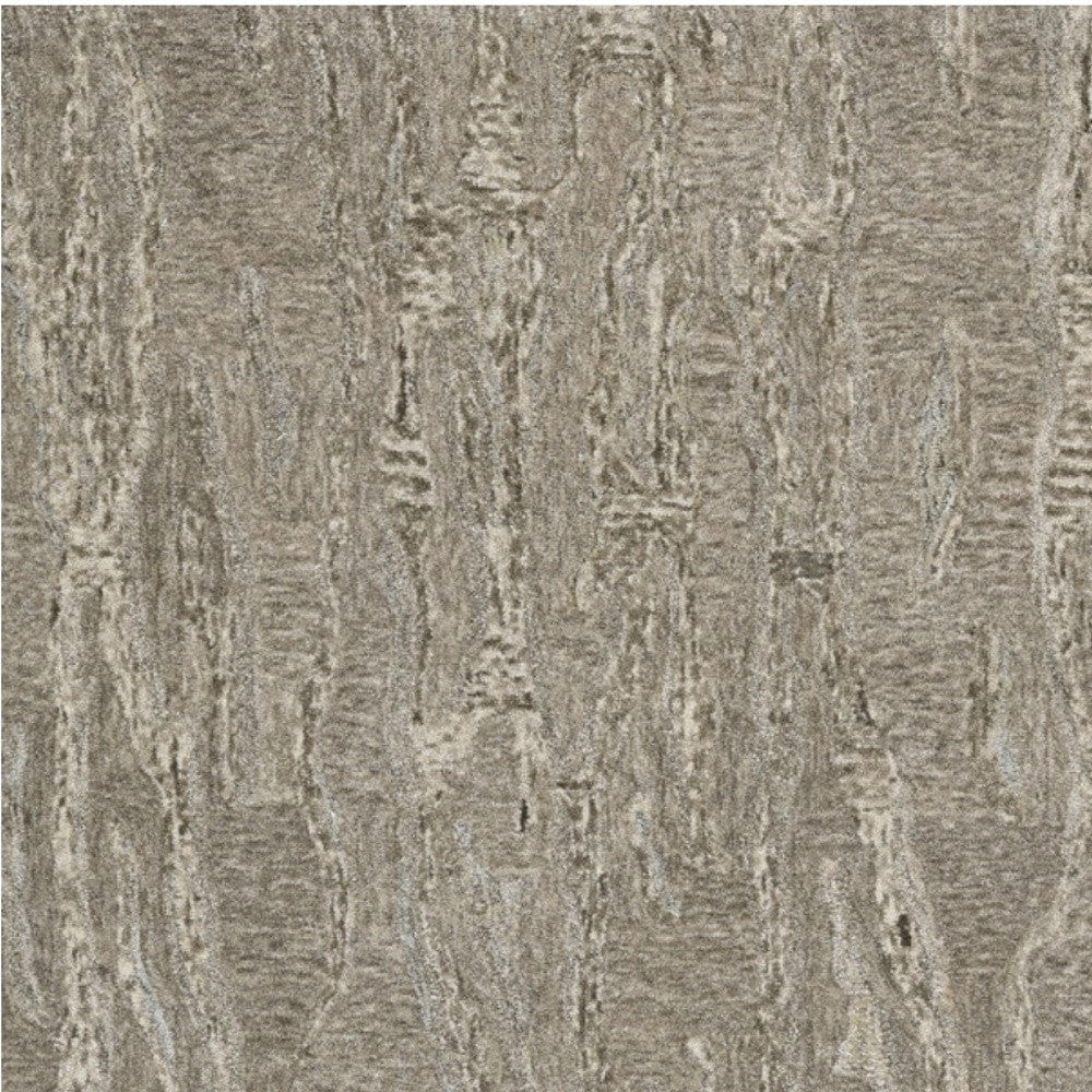 5' X 7' Sand Plain Wool Indoor Area Rug With Viscose Highlights - Homeroots