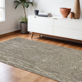 102 X 138 Sand Wool Or Viscose Rug - Homeroots