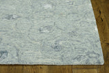 3' X 5' Seafoam Blue Hand Tufted Floral Indoor Area Rug - Homeroots