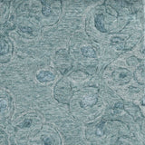 3' X 5' Seafoam Blue Hand Tufted Floral Indoor Area Rug - Homeroots