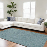 90 X 114 Seafoam Wool Or Viscose Rug - Homeroots