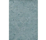 9' X 12' Seafoam Blue Hand Tufted Floral Indoor Area Rug - Homeroots