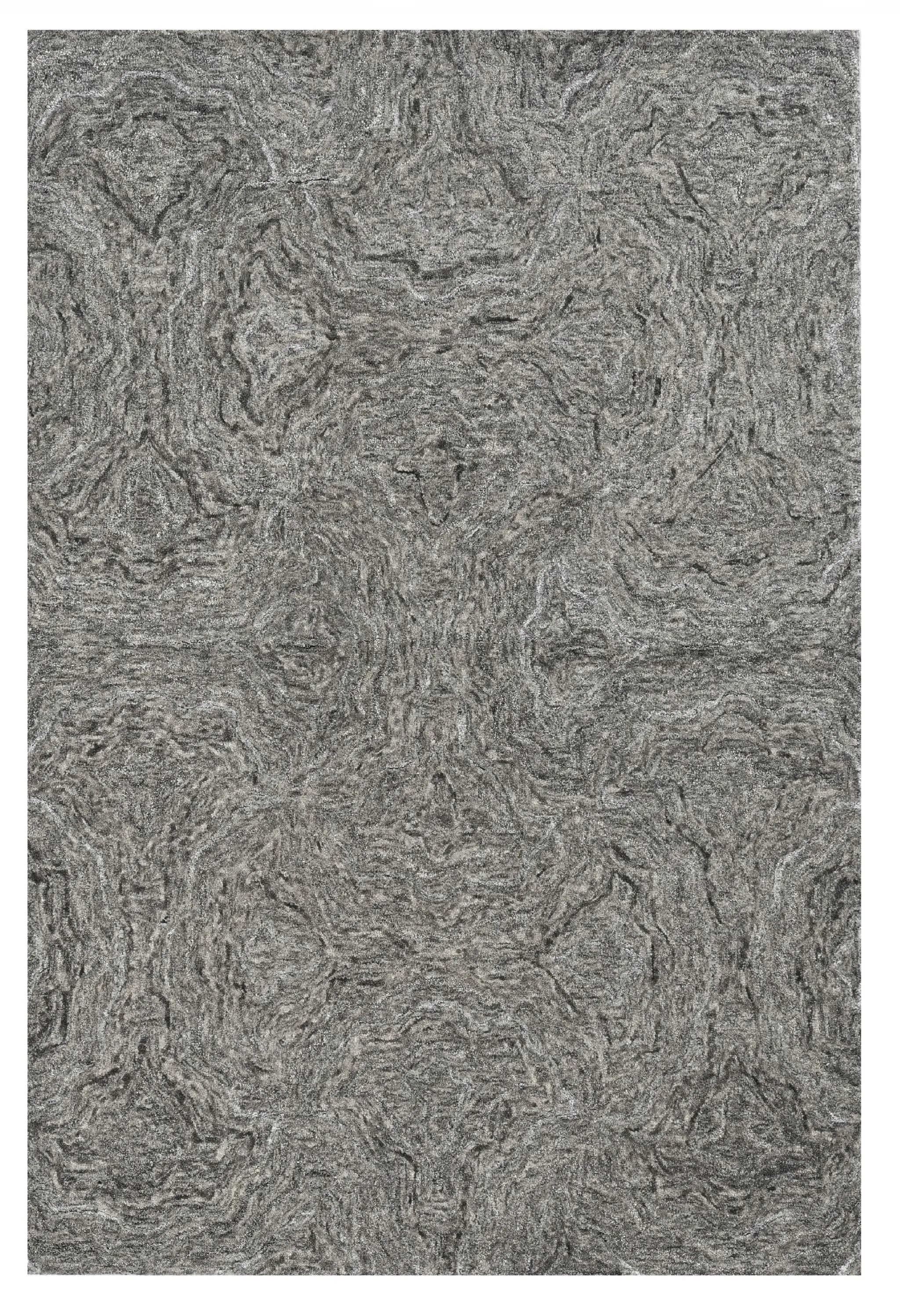 3' X 5' Grey Hand Tufted Abstract Indoor Area Rug - Homeroots - Flyclothing LLC