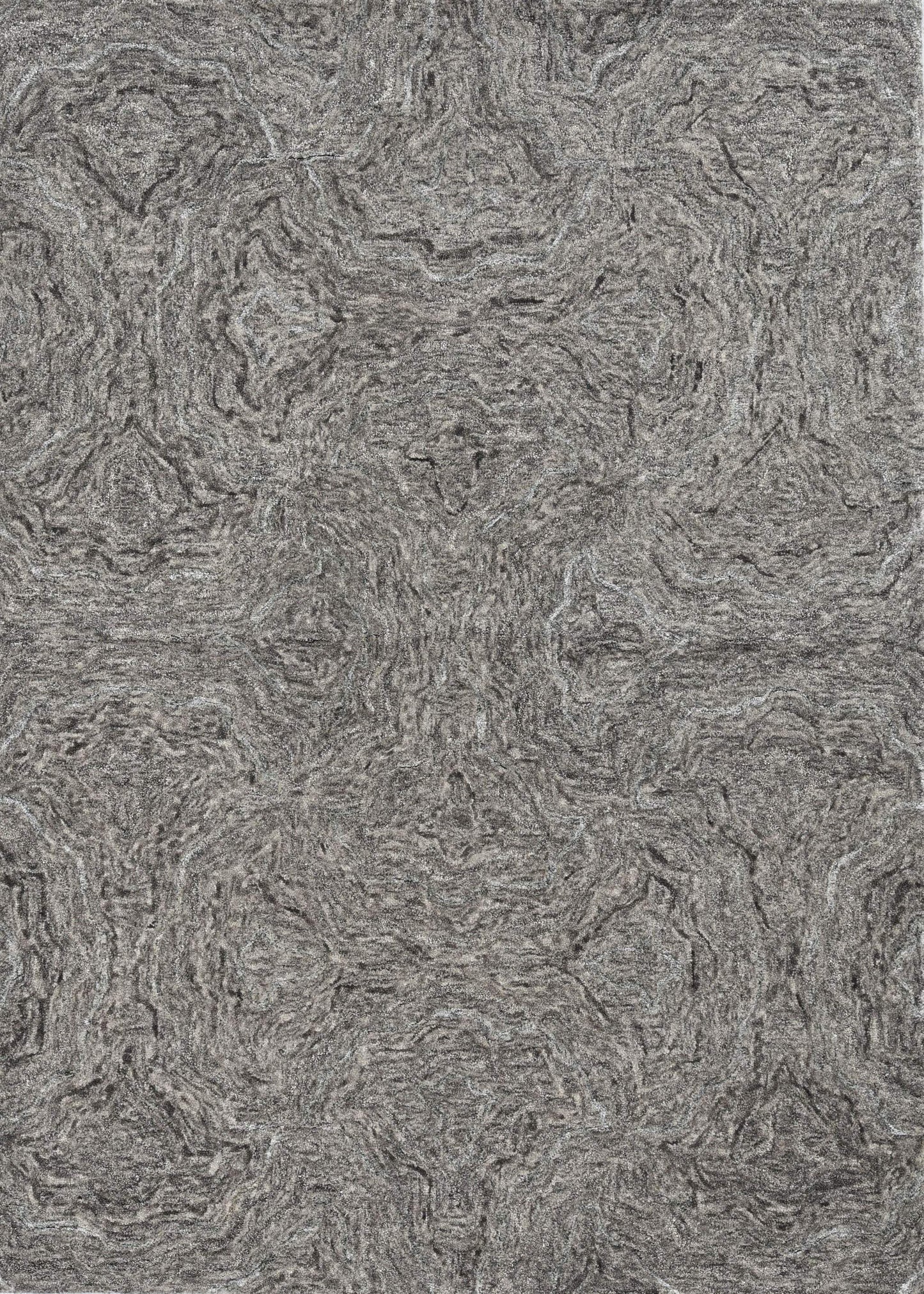 3' X 5' Grey Hand Tufted Abstract Indoor Area Rug - Homeroots - Flyclothing LLC