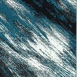 5' X 8' Blue and Gray Abstract Area Rug - Homeroots - Flyclothing LLC