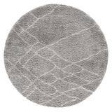 8' Ivory Round Hand Tufted Area Rug - Homeroots