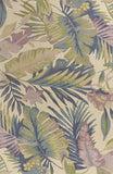 3' X 5' Pastel Tropical Leaves Wool Indoor Area Rug - Homeroots - Flyclothing LLC