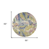 6' Pastel Ivory Wool Hand Tufted Round Rug - Homeroots - Flyclothing LLC