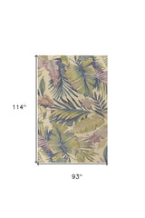 93 X 114 Pastel Wool Rug - Homeroots - Flyclothing LLC