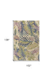 102 X 138 Pastel Wool Rug - Homeroots