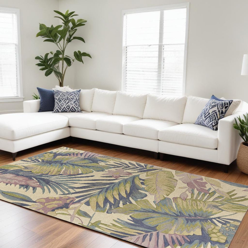 102 X 138 Pastel Wool Rug - Homeroots