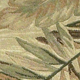 4' X 6' Ivory Hand Tufted Tropical Leaves Indoor Area Rug - Homeroots