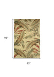 63 X 99 Ivory Wool Rug - Homeroots - Flyclothing LLC