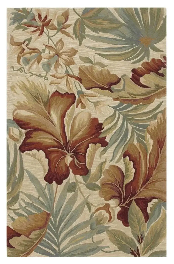 102 X 138 Ivory Wool Rug - Homeroots - Flyclothing LLC