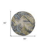 5' Ivory Round Wool Hand Tufted Area Rug - Homeroots - Flyclothing LLC