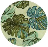 8' Ivory Round Wool Hand Tufted Area Rug - Homeroots