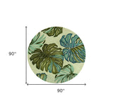 8' Ivory Round Wool Hand Tufted Area Rug - Homeroots - Flyclothing LLC