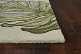 9' X 12' Ivory Hand Tufted Monstera Indoor Area Rug - Homeroots - Flyclothing LLC